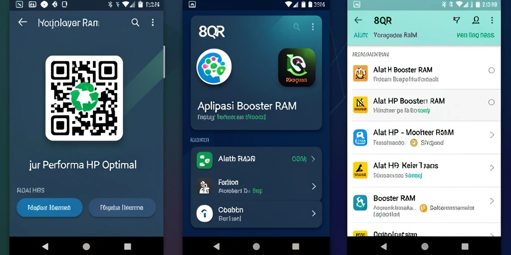 Tampilan antarmuka 8QR yang sederhana dan modern.