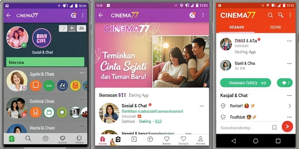 Tampilan antarmuka CINEMA77 yang menarik dan fungsional.