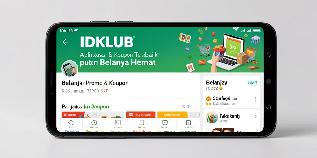 Tampilan antarmuka IDKLUB yang menarik dan fungsional untuk promo & kupon.