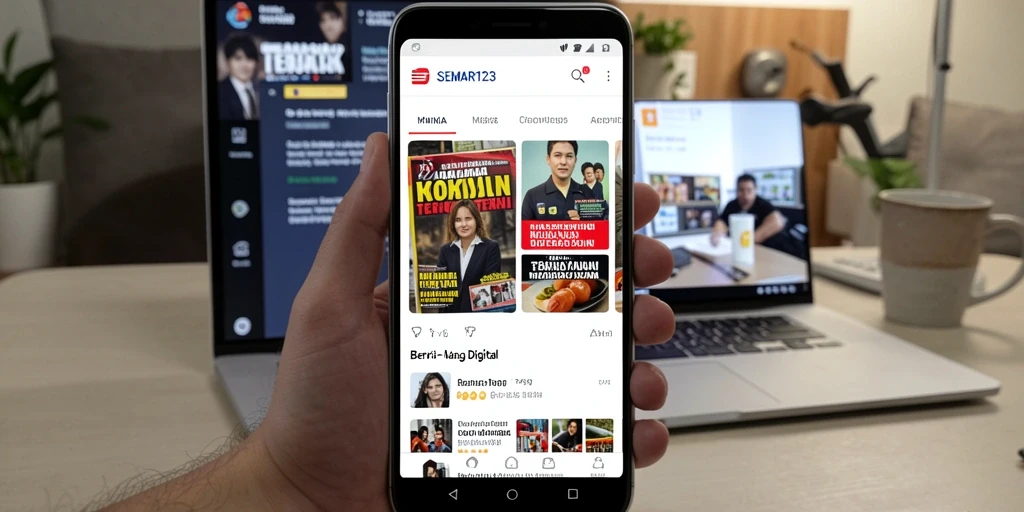 Tampilan antarmuka SEMAR123 yang menarik dan intuitif.